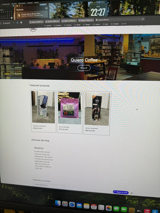 Emprender también es aprender: nuestra primera web de café