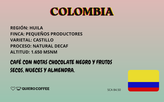 Colombia DECAF Huila