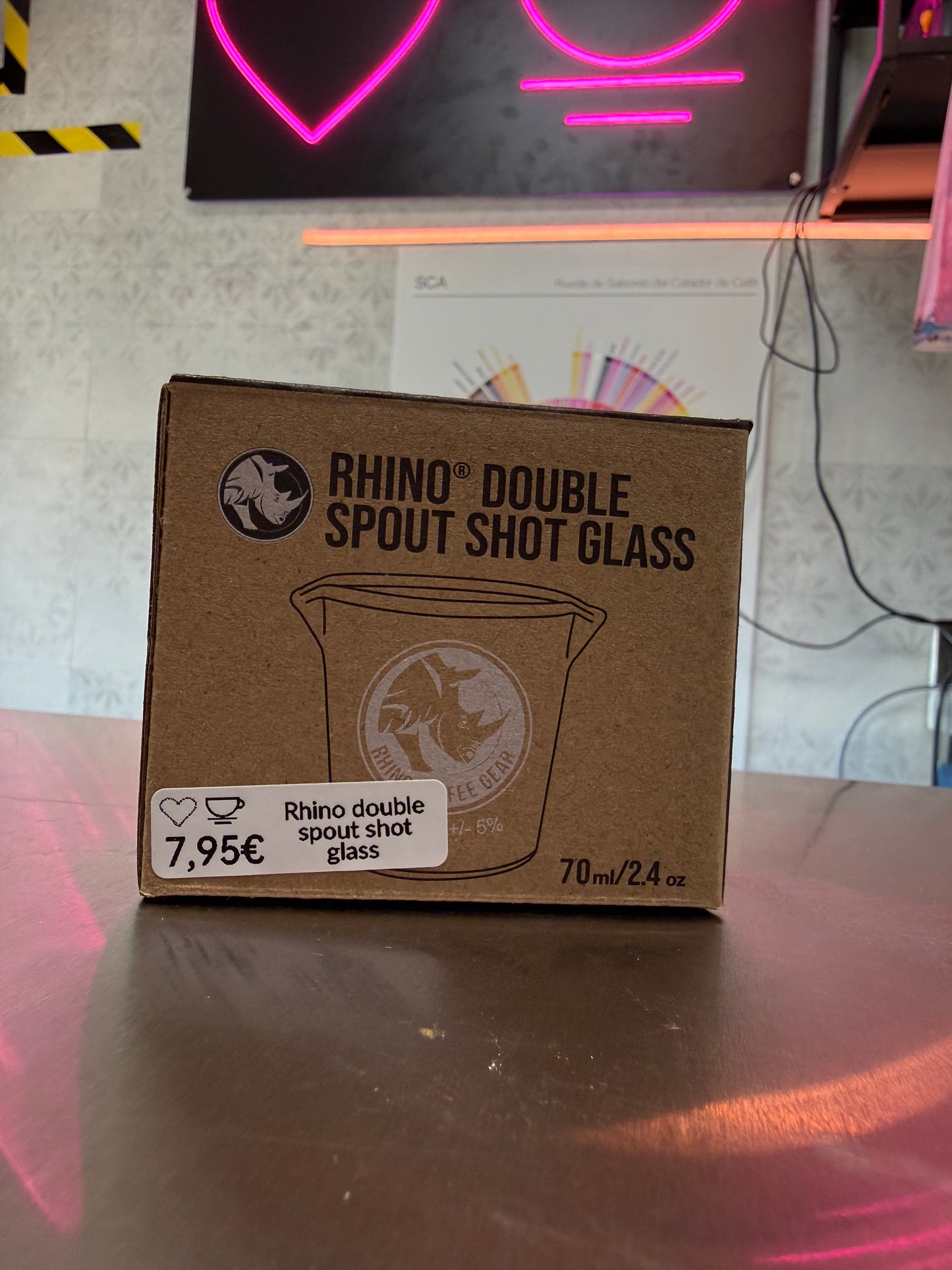 Double Spout Shot Glass | Rhino